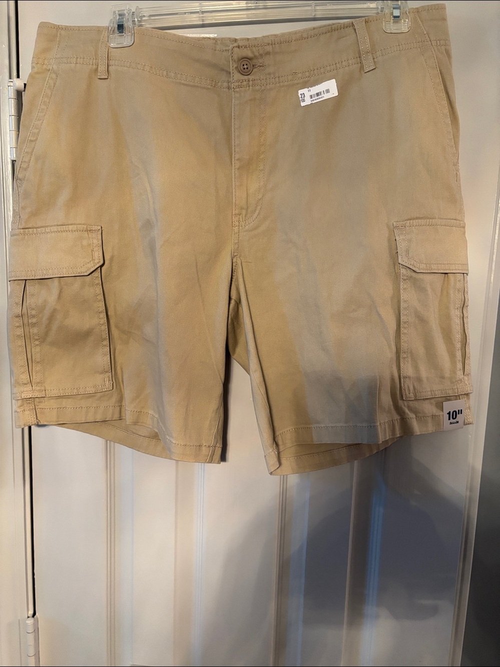 George Tan 10” Cargo Shorts NWT